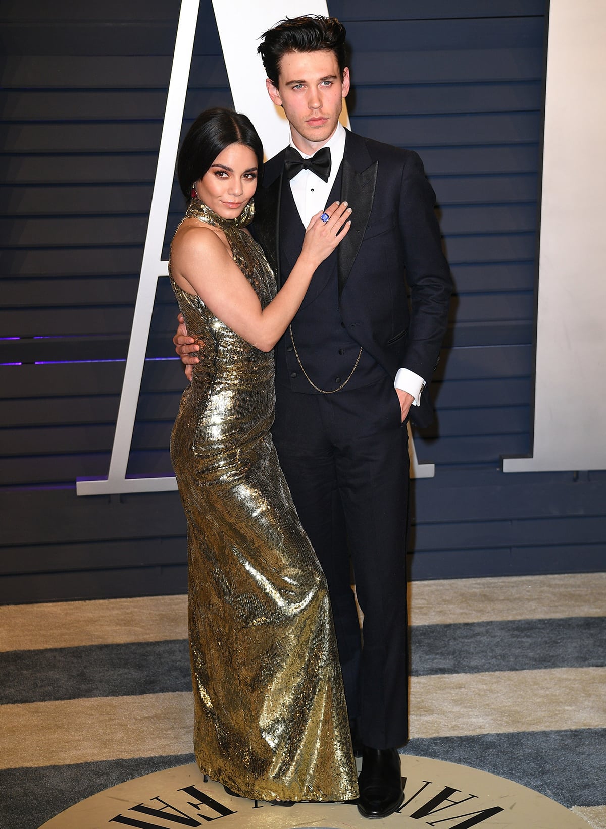 Vanessa Hudgens and Austin Butler at the 2019 Vanity Fair Oscar Party