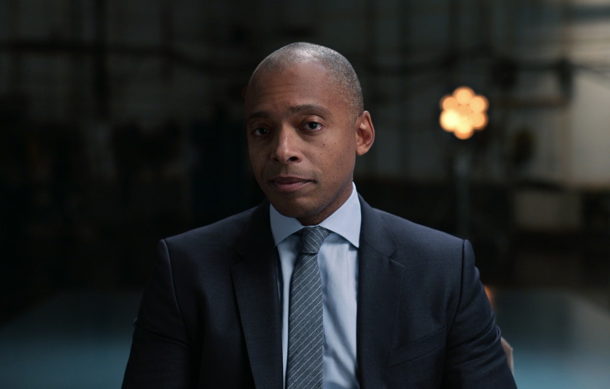 Harvard historian Khalil Gibran Muhammad appearing in the 2021 docuseries Amend: The Fight for America