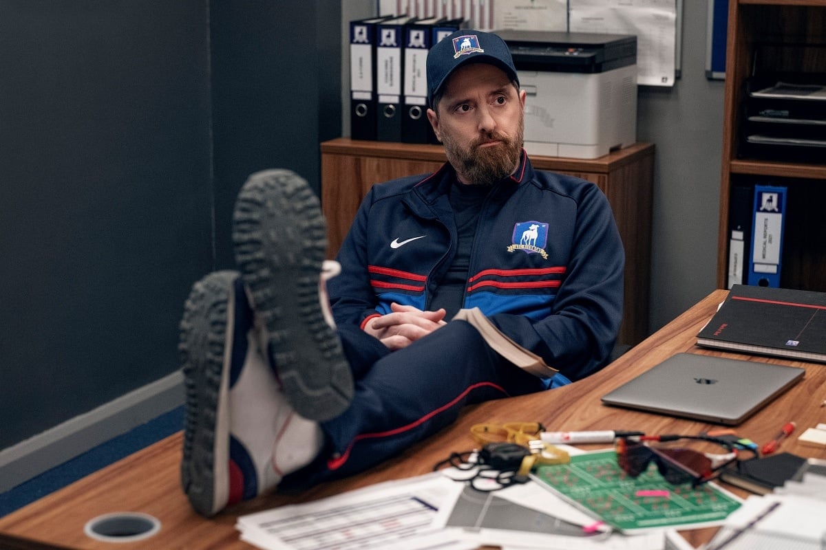 Brendan Hunt as Coach Beard in the sports comedy-drama television series Ted Lasso
