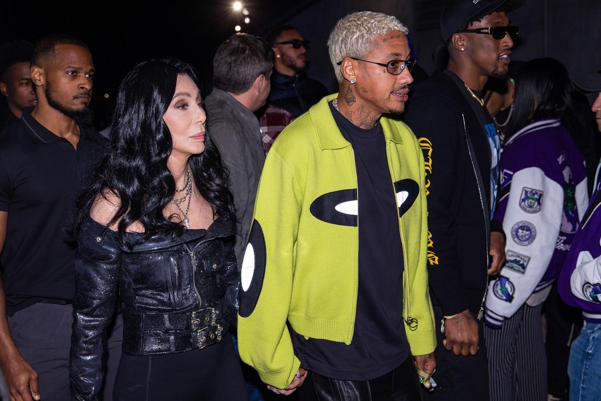 Cher and Alexander Edwards kept close to each other during Cash App and Visa’s h.wood Homecoming Party