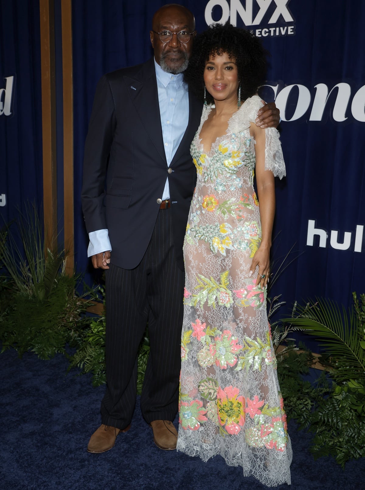 Delroy Lindo and Kerry Washington at the Los Angeles premiere of UnPrisoned