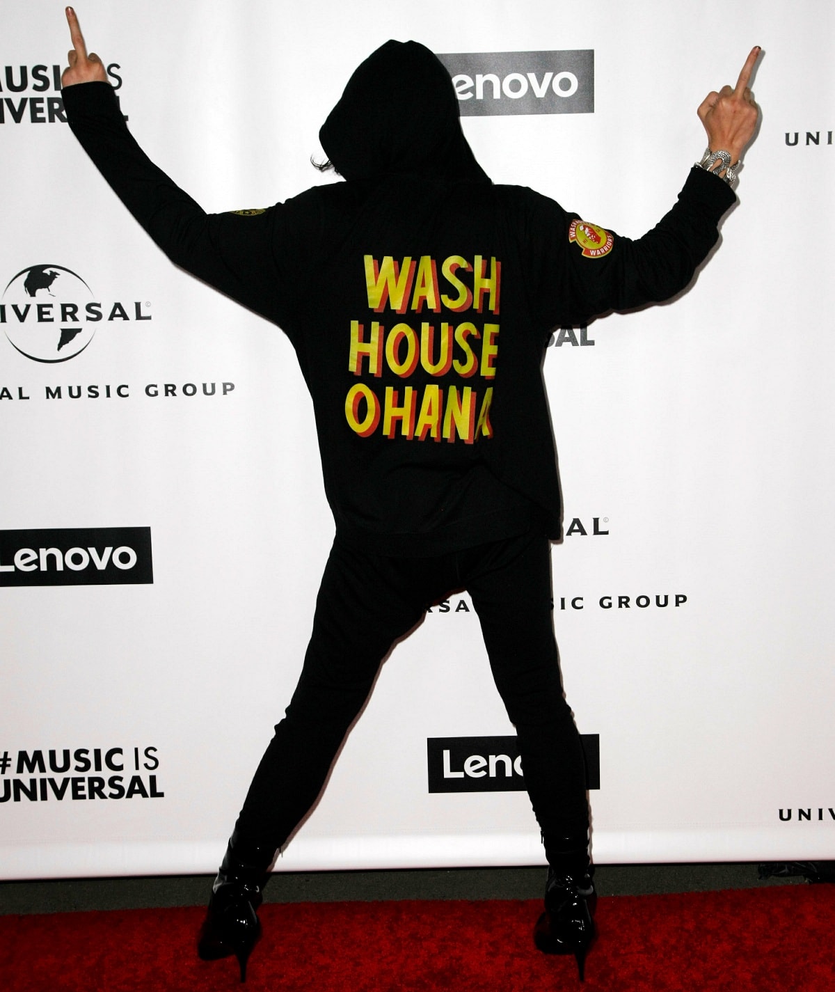 Ezra Miller making an appearance at the 2020 Grammy After Party hosted by the Universal Music Group