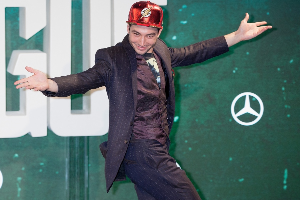 Ezra Miller at the Justice League photocall in London