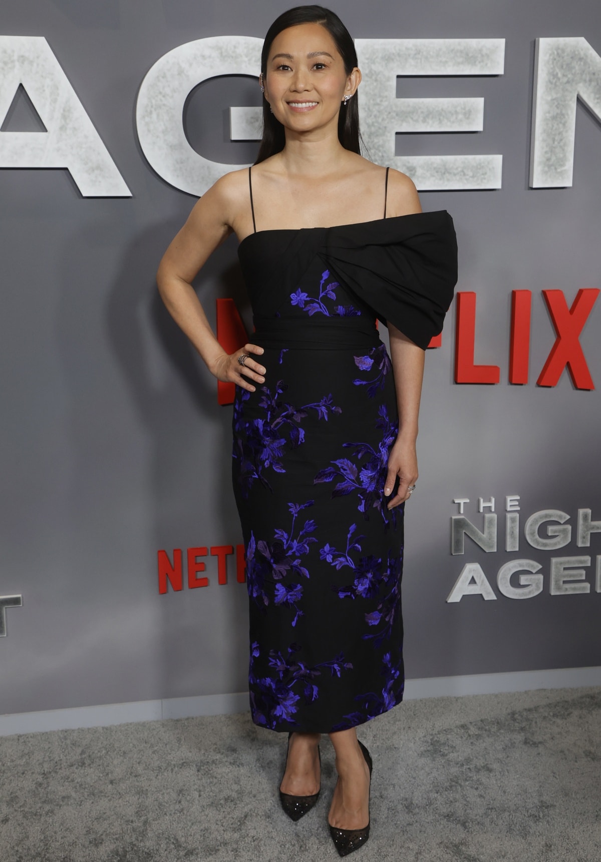 Hong Chau attending the Los Angeles premiere of The Night Agent