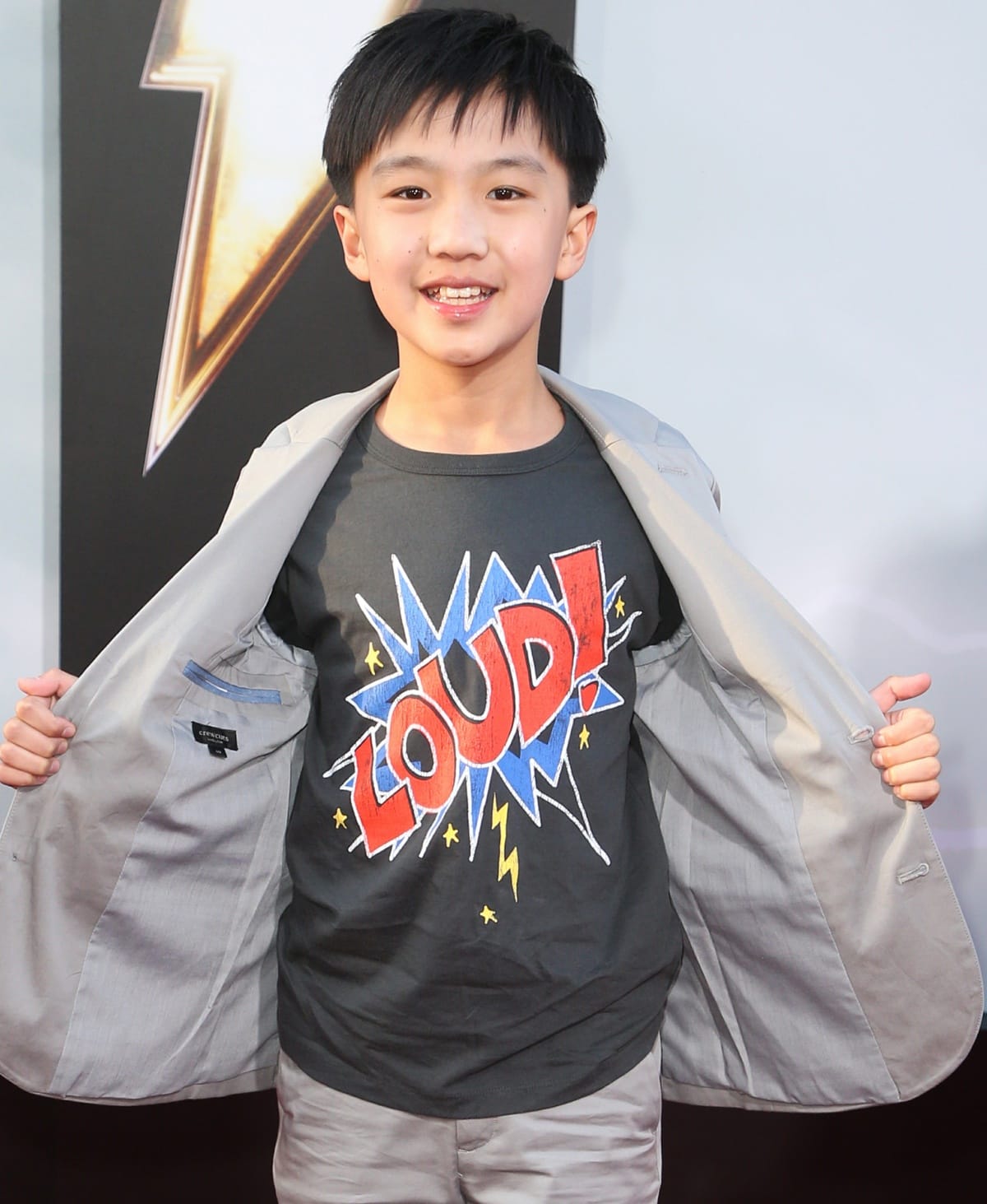 Ian Chen at the world premiere of Shazam!