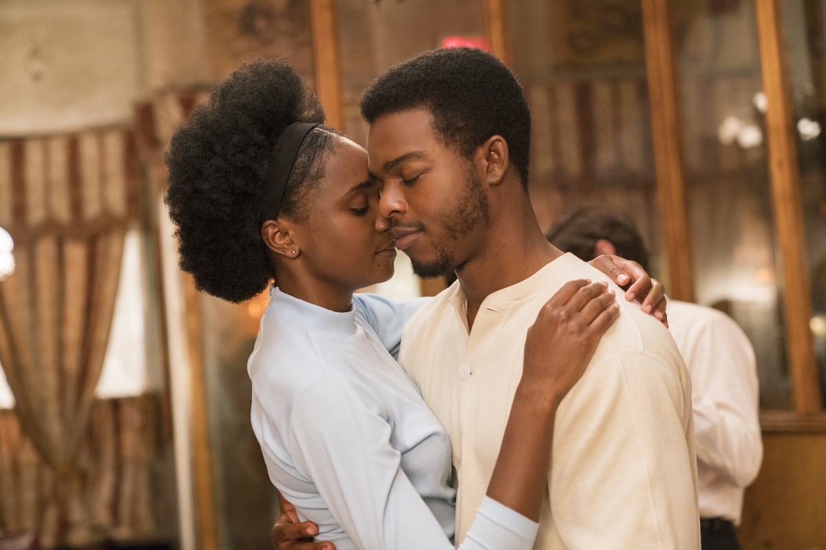 KiKi Layne as Clementine “Tish” Rivers and Stephan James as Alonzo “Fonny” Hunt in the 2018 romantic drama film If Beale Street Could Talk