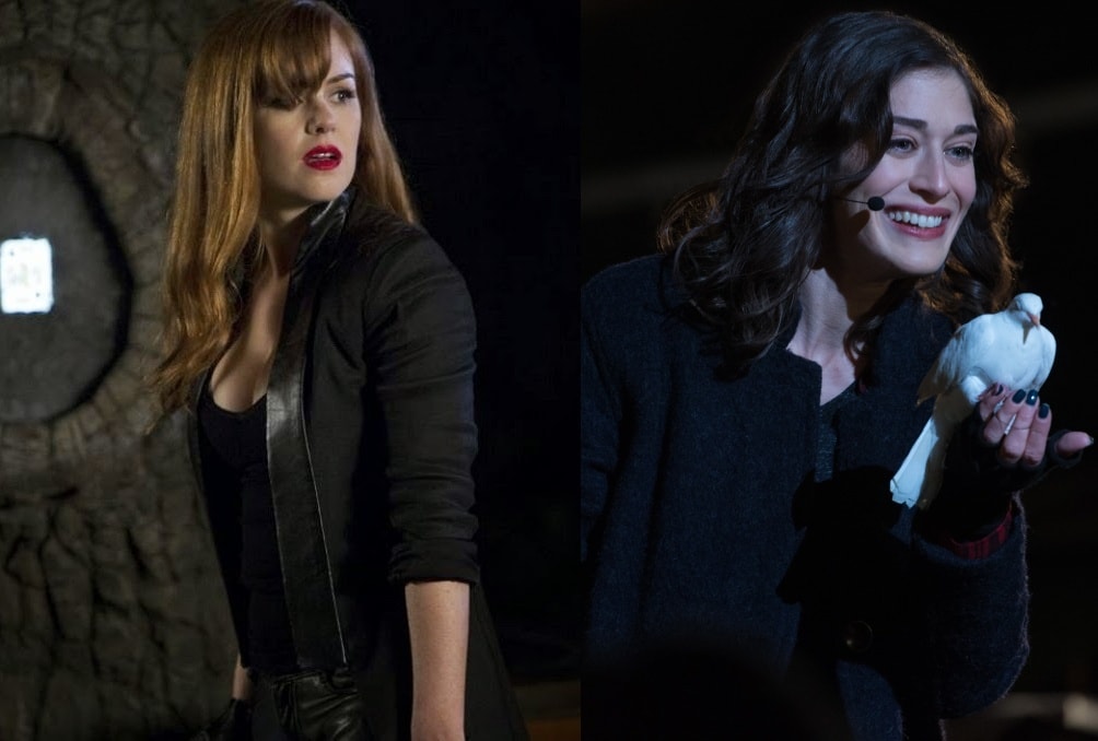 Isla Fisher as Henley Reeves in Now You See Me and Lizzy Caplan as Lula in Now You See Me 2