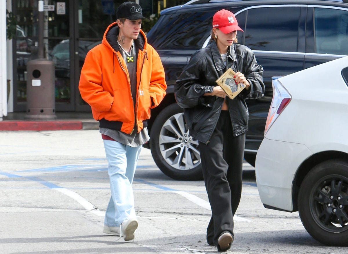 Justin and Hailey Bieber running errands together in Los Angeles