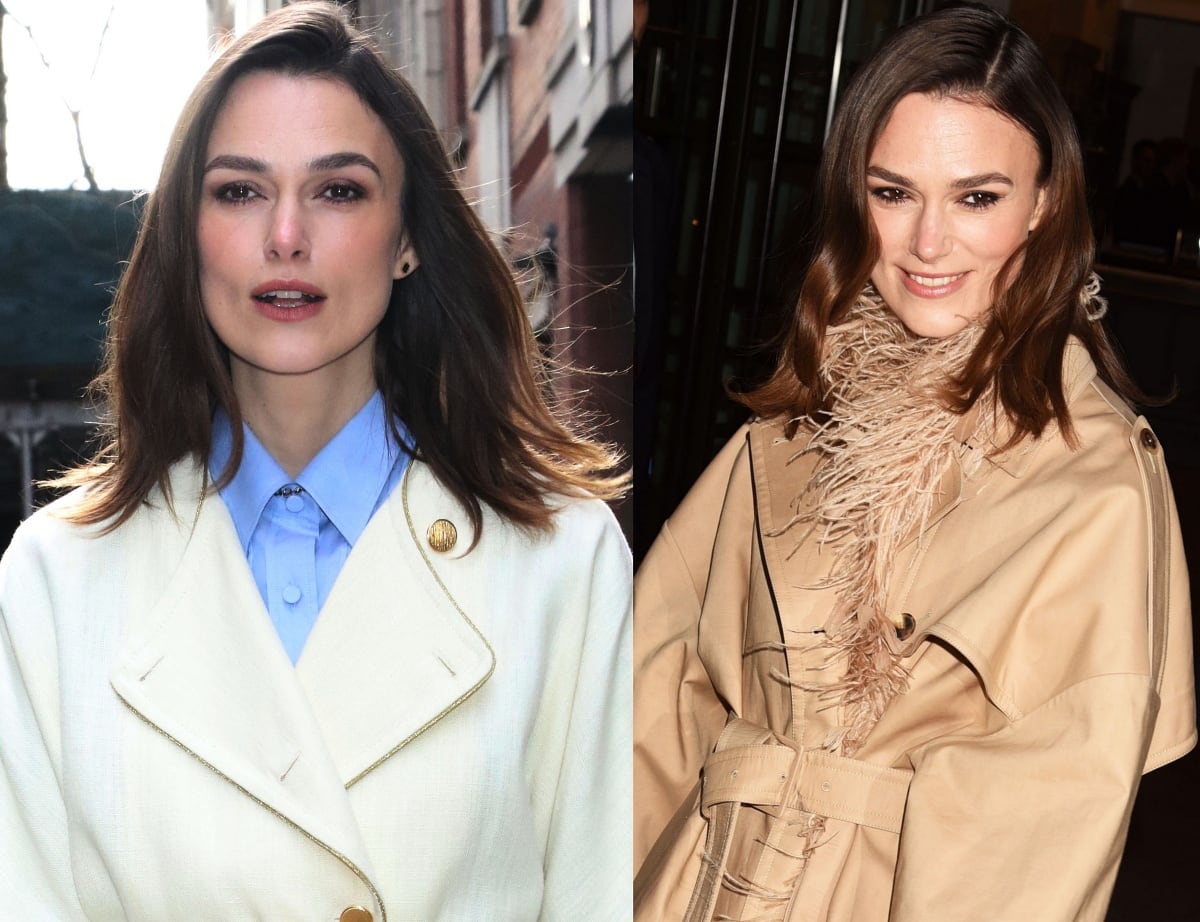 Keira Knightley’s glam team ensured that her beauty look was consistent for a seamless transition from one look to another