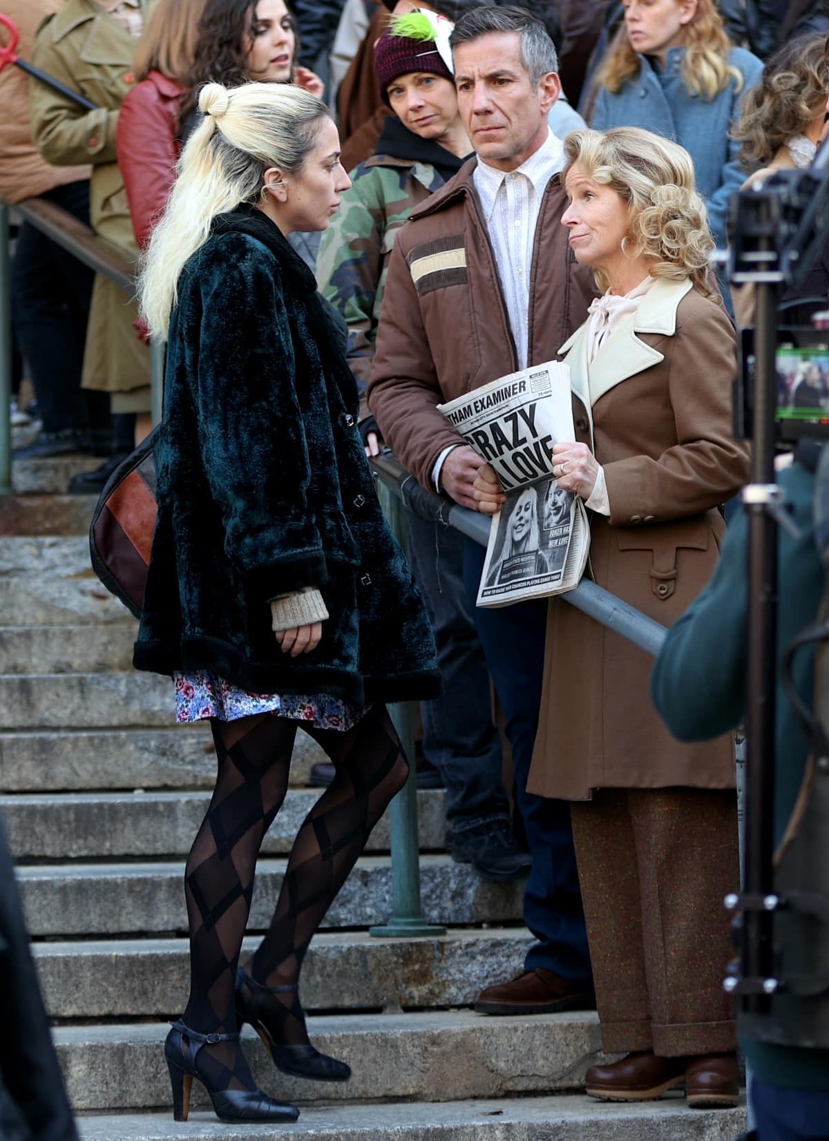 Lady Gaga filming Joker: Folie a Deux in New York City