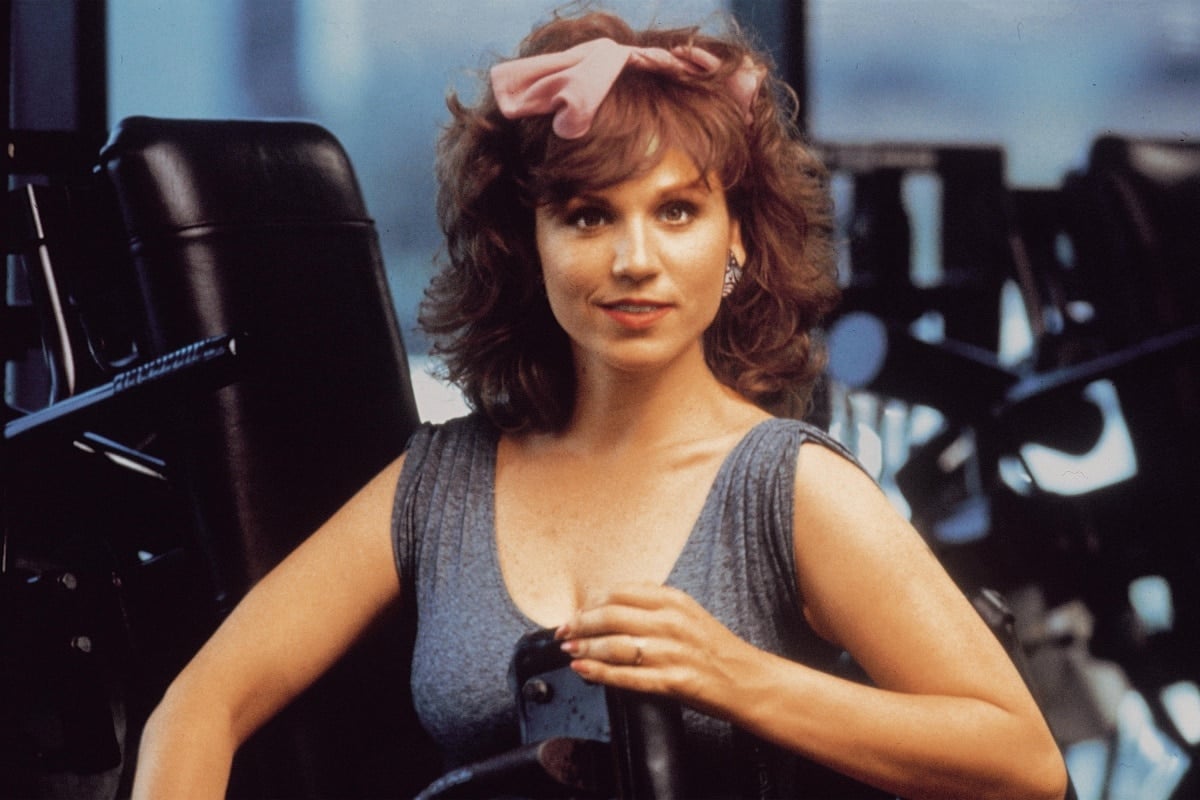 Promo shot of Marilu Henner as Sally in the 1985 American romantic drama film Perfect, which also stars John Travolta in the lead role