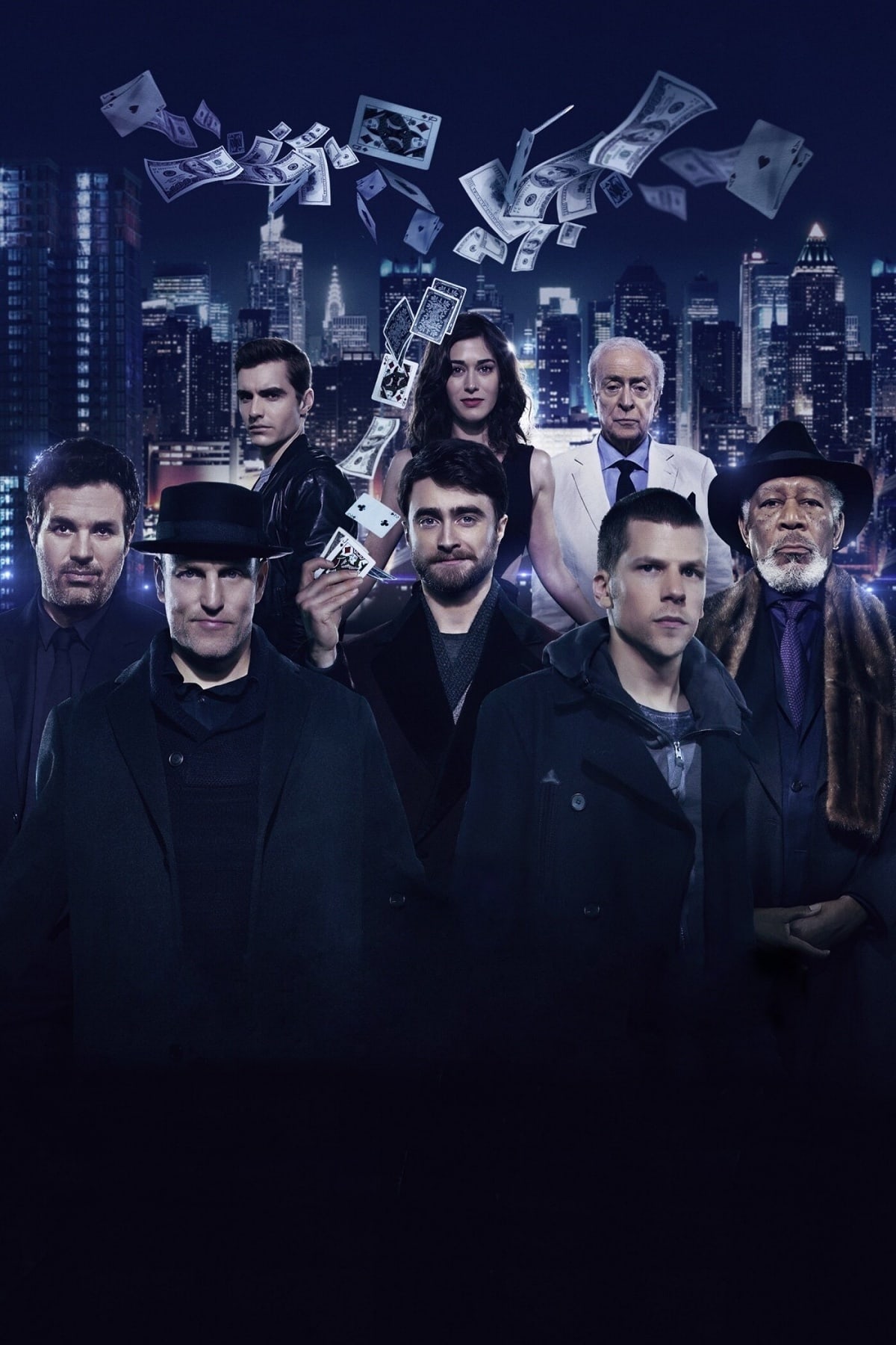 Promotional art featuring the star-studded cast of Now You See Me 2