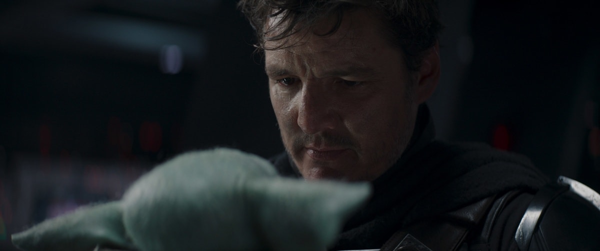 Pedro Pascal as Din Djarin/The Mandalorian in the space Western television series The Mandalorian
