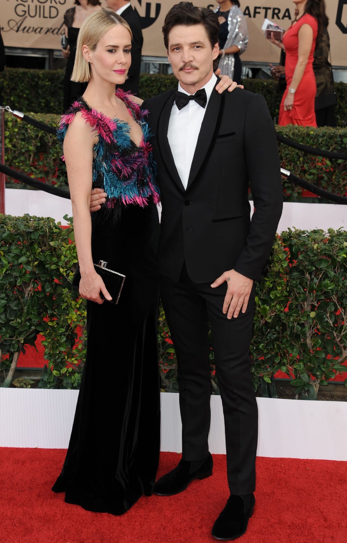 Sarah Paulson and Pedro Pascal looked stunning together at the 22nd Annual Screen Actors Guild Awards