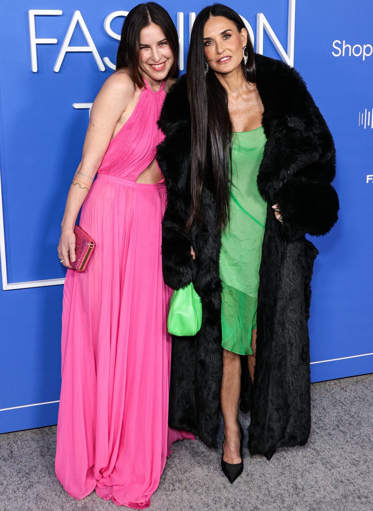 Scout LaRue Willis and Demi Moore adding doses of color to The Fashion Trust U.S. Awards 2023