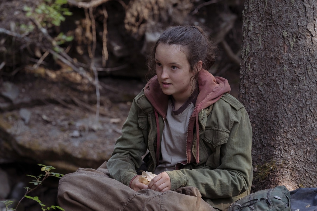 Bella Ramsey as Ellie Williams in the post-apocalyptic drama television series The Last of Us