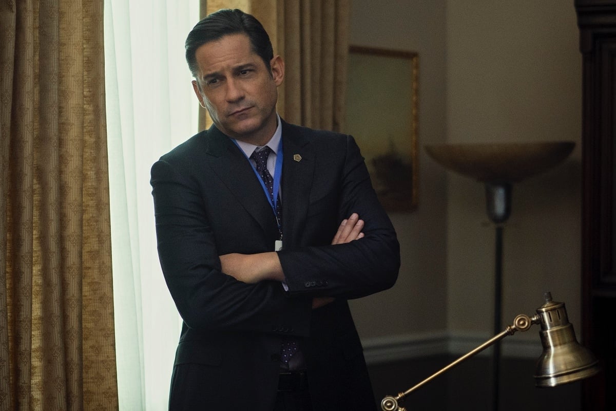 Enrique Murciano as Ben Almora in the action thriller television series The Night Agent