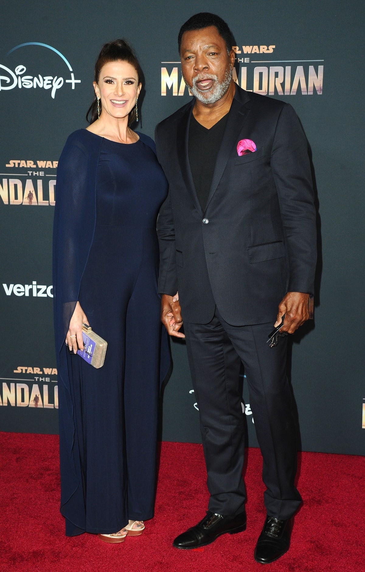 Carl Weathers with his girlfriend Christine Kludjian at the premiere of Disney+'s "The Mandalorian"