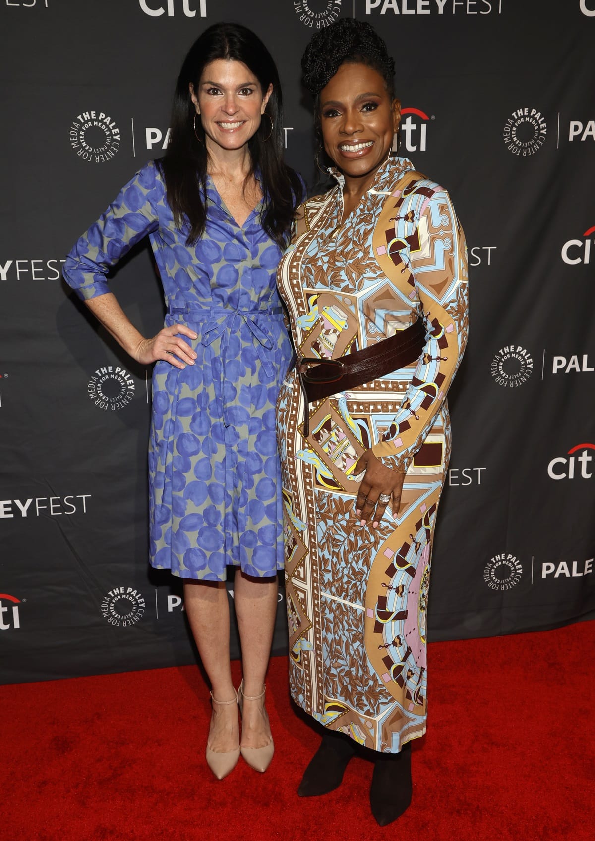 Maureen J. Reidy, the President and Chief Executive Officer of The Paley Center for Media, looks taller than actress Sheryl Lee Ralph