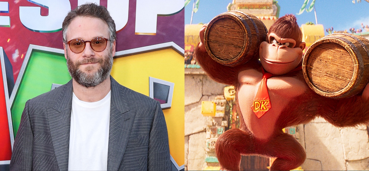 Canadian actor and filmmaker Seth Rogen lends his voice to Donkey Kong, a powerful anthropomorphic gorilla and heir to the throne of the Jungle Kingdom