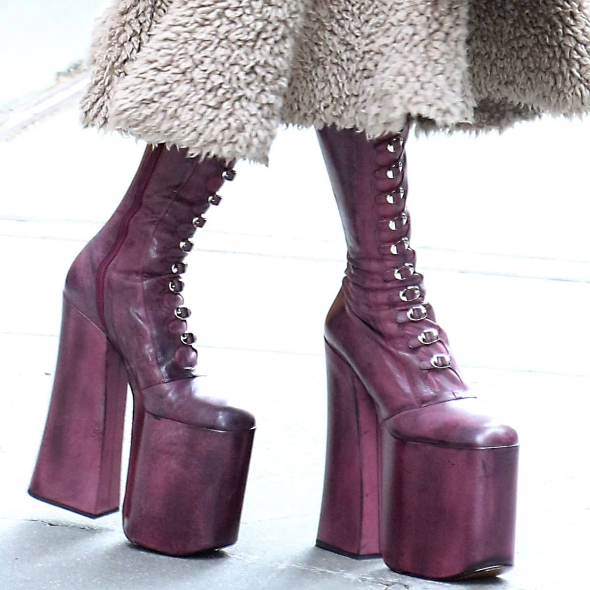 Taraji P. Henson turned heads with 8-inch purple platform boots by Marc Jacobs
