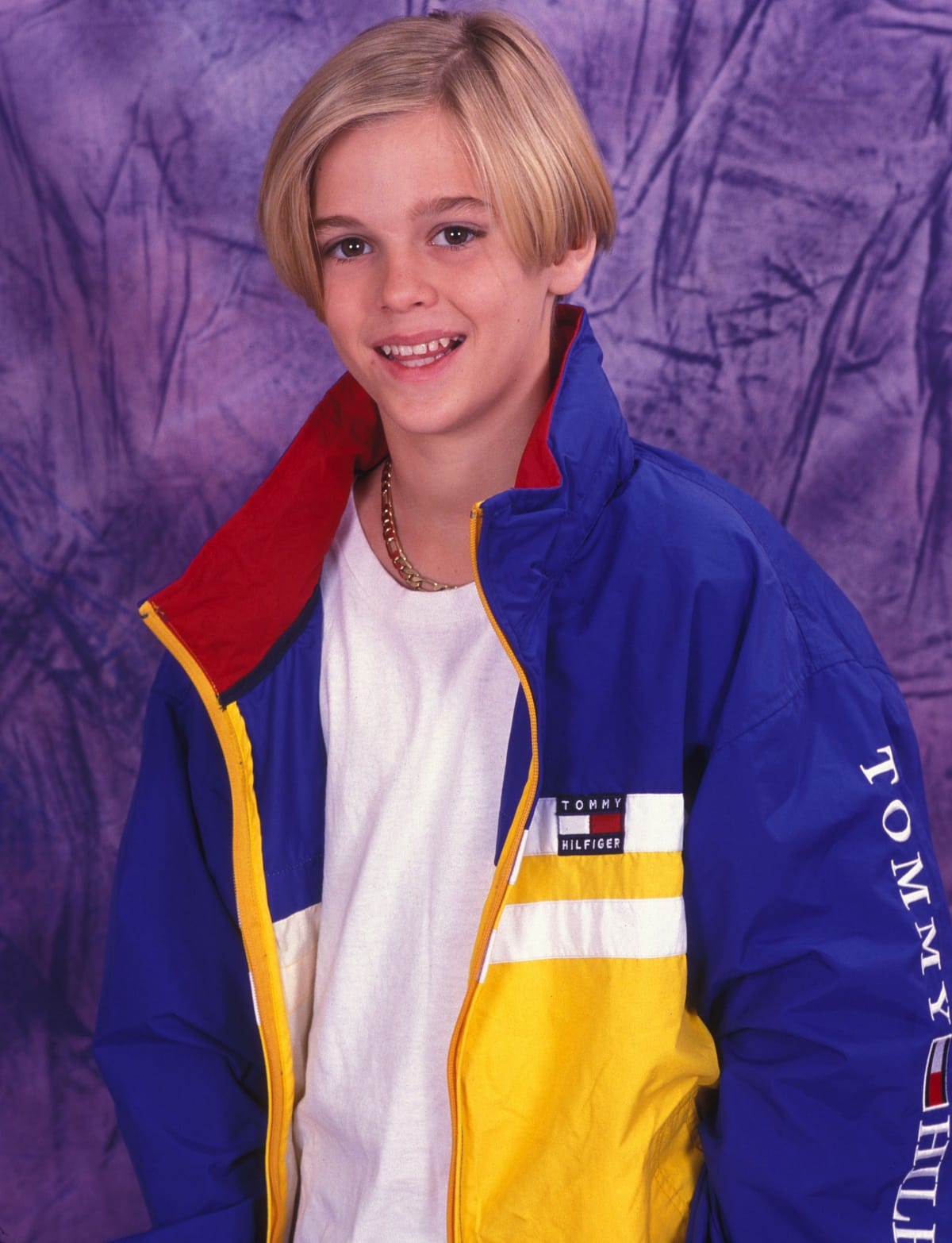 Aaron Carter posing for a portrait in a studio in Fort Lauderdale