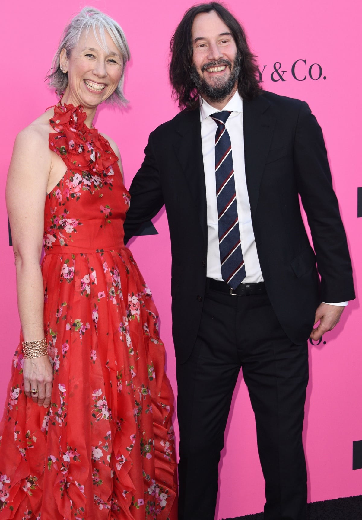 Alexandra Grant and Keanu Reeves were all smiles at the MOCA Gala 2023