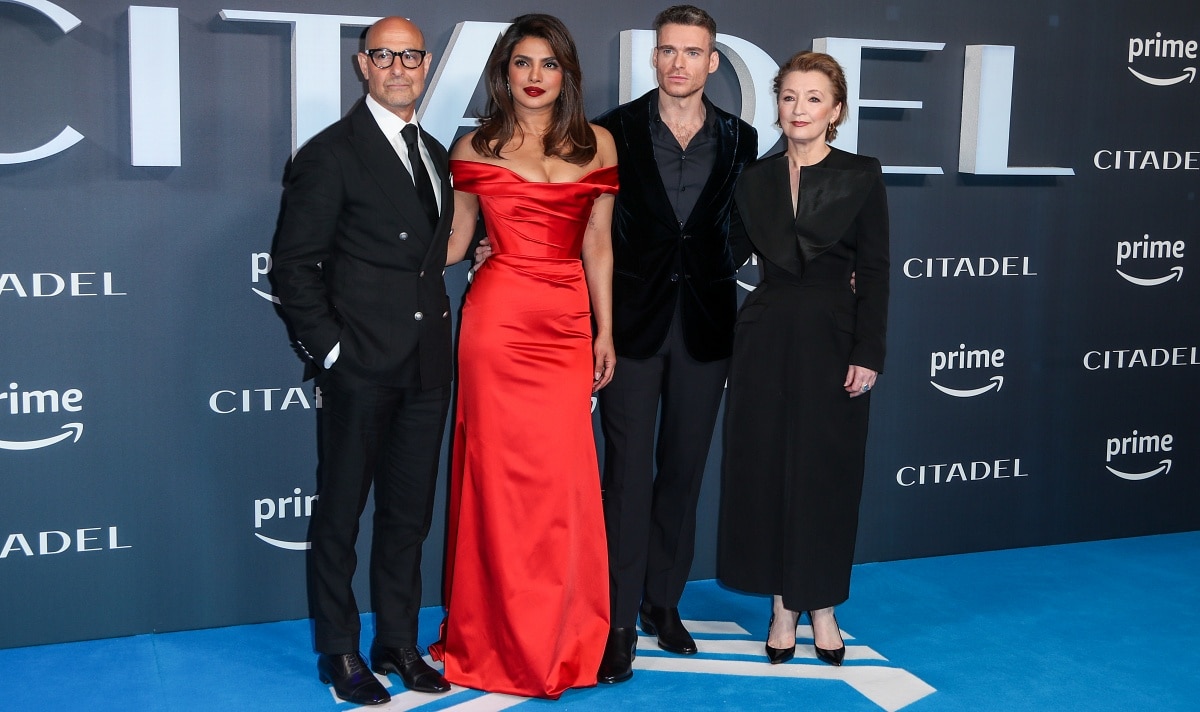 Stanley Tucci, Priyanka Chopra, Richard Madden, and Lesley Manville at the UK premiere of Citadel