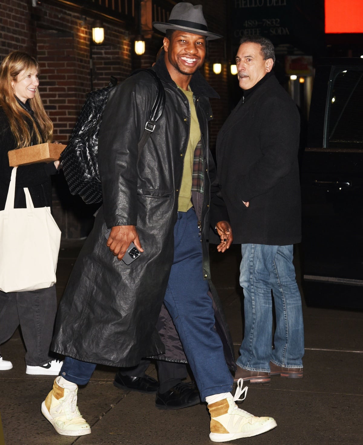 Jonathan Majors at The Late Show with Stephen Colbert studios