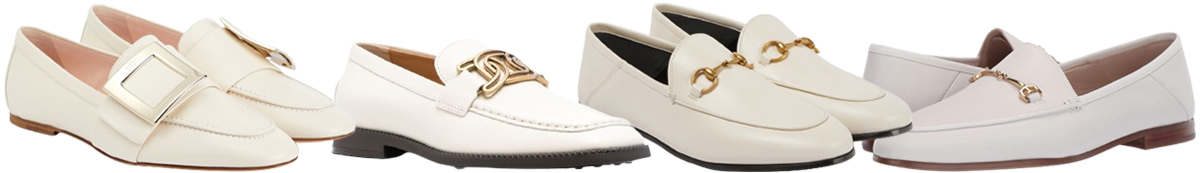 Roger Vivier Leather Loafers; Tod's Leather Chain-Link Loafer; Gucci Horsebit Loafers; Sam Edelman Loraine Loafer