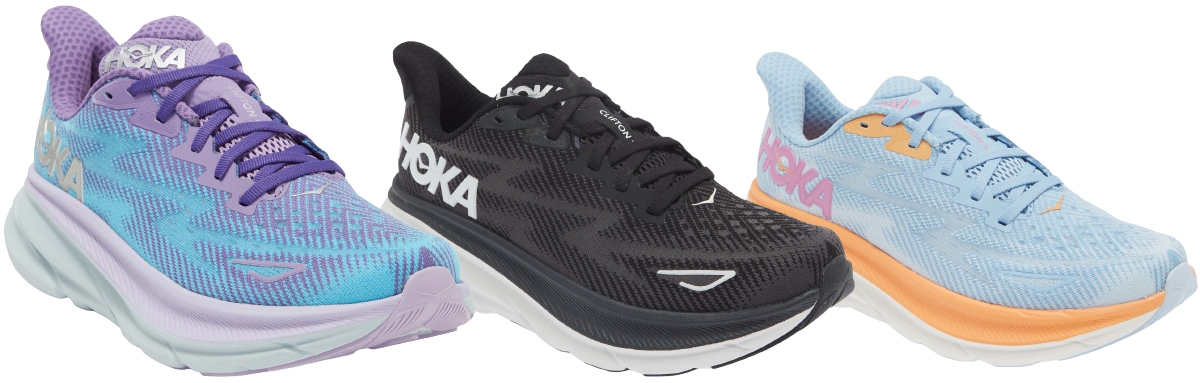 Designed for daily running, the Hoka Clifton 9 provides soft, even cushioning with Meta-Rocker technology that ensures a consistently comfortable ride at any distance