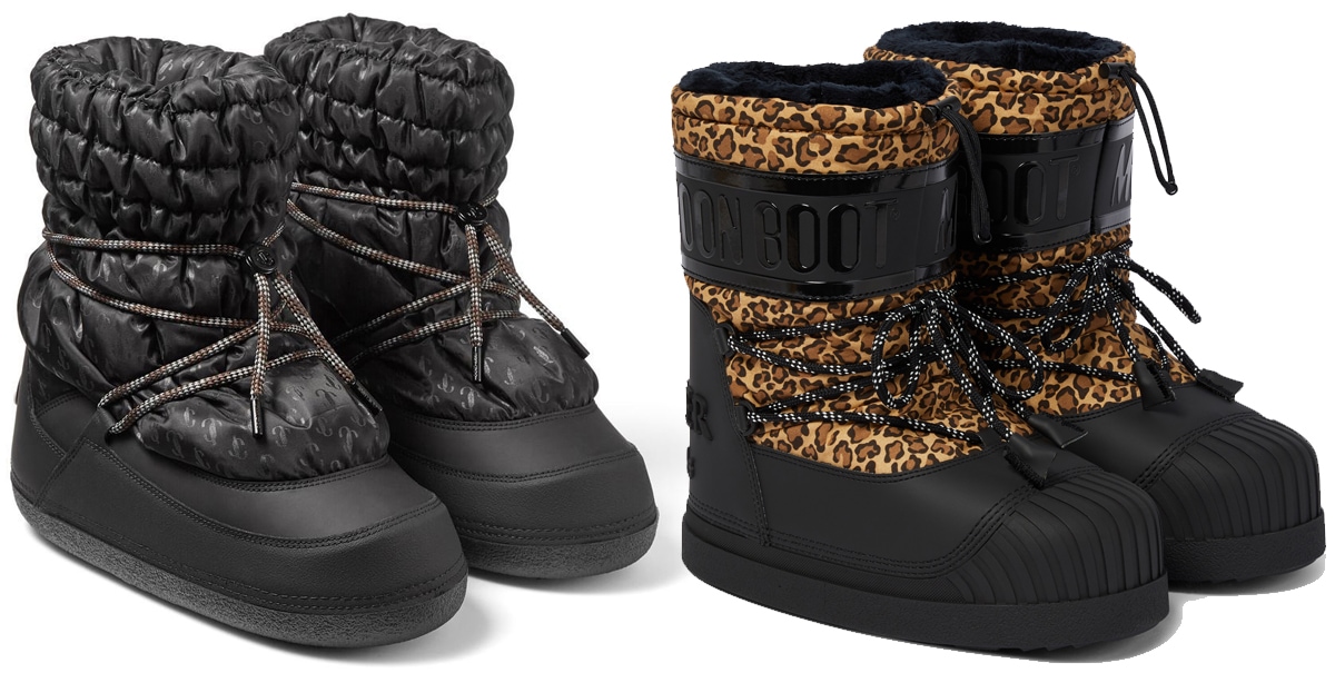 Jimmy Choo Yuzi Padded Snow Boots; Moncler 8 Moncler Palm Angels x Moon Boot Shedir Snow Boots
