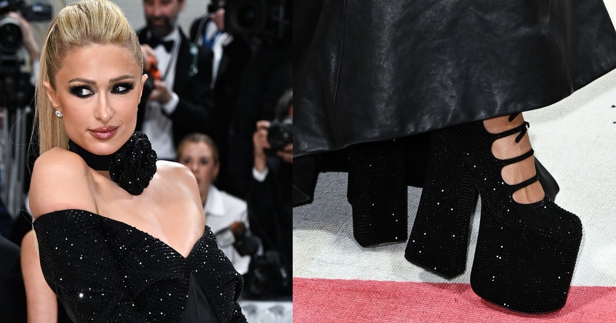 Paris Hilton Makes Met Gala History in Shimmering Marc Jacobs Leather
