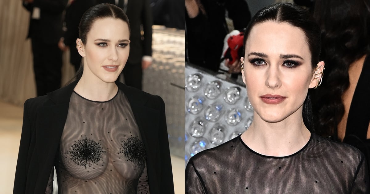 Rachel Brosnahan Frees Nipple in Sergio Hudson Naked Dress at the 2023