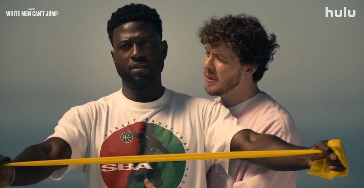 Directed by Calmatic and written by Kenya Barris and Doug Hall, with a story co-written by Ron Shelton, "White Men Can't Jump" is a 2023 American sports comedy film starring Sinqua Walls and Jack Harlow