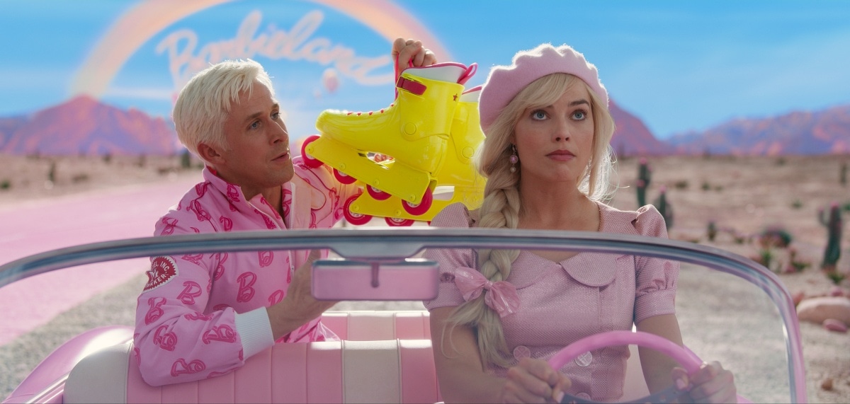 Ryan Gosling as Ken and Margot Robbie as Barbie in the upcoming fantasy comedy film Barbie