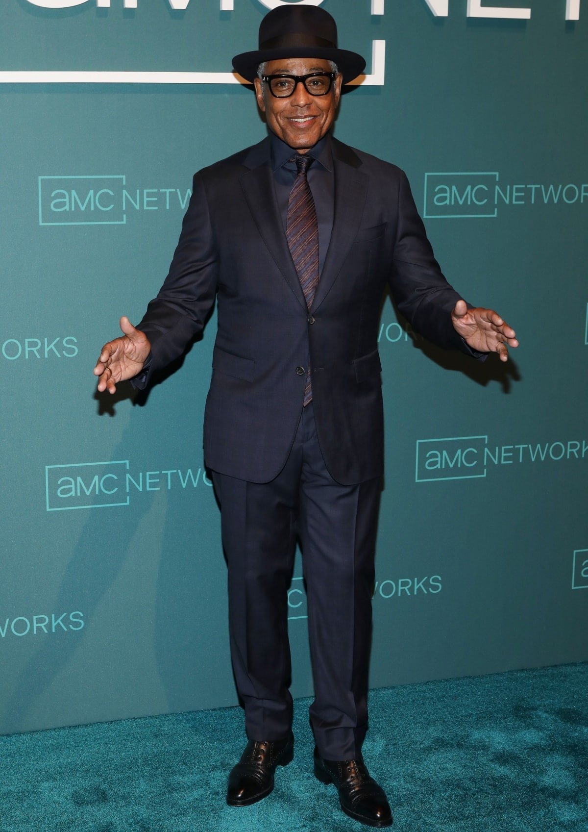 Giancarlo Esposito looking snazzy at the AMC Networks 2023 Upfront