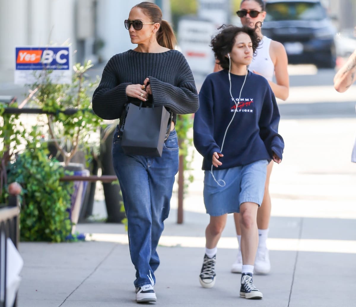 Jennifer Lopez with daughter Emme Muñiz while out and about in Los Angeles