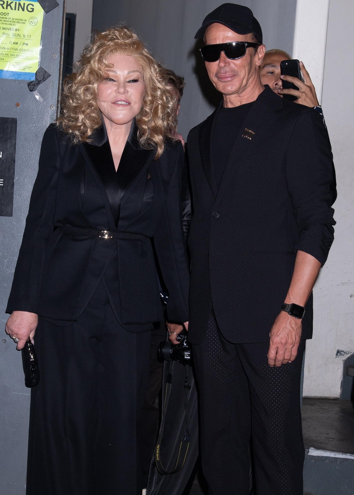 Jocelyn Wildenstein and Lloyd Klein attending the Fendi Spring/Summer 2023 show during New York Fashion Week