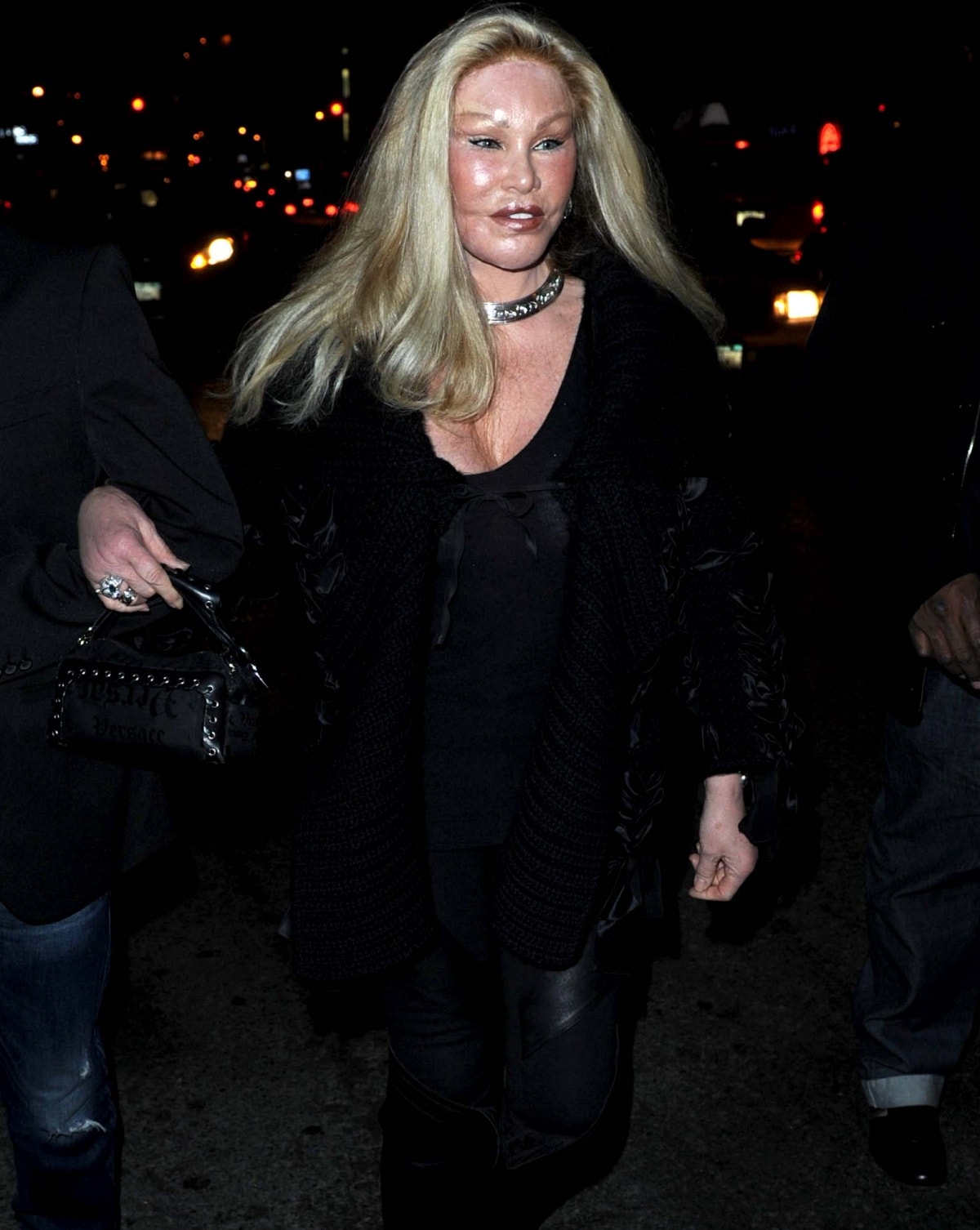 Jocelyn Wildenstein, dubbed as “Catwoman,” arriving for dinner at Beauty & Essex in New York City