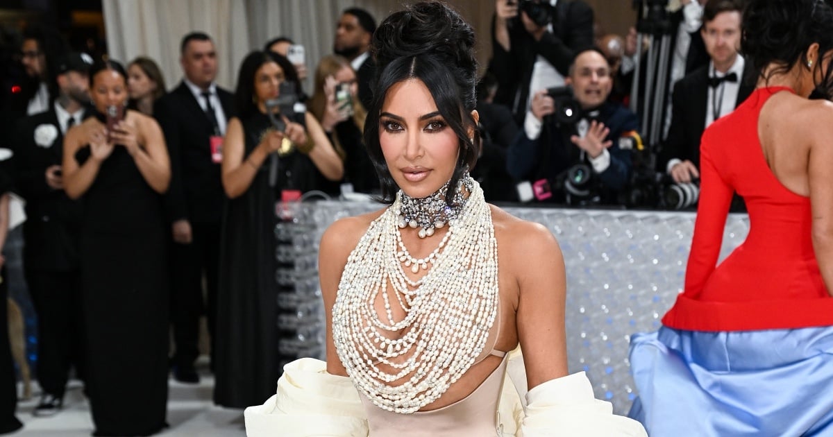 Kim Kardashian Covers Herself in 50,000 Pearls for 2023 Met Gala