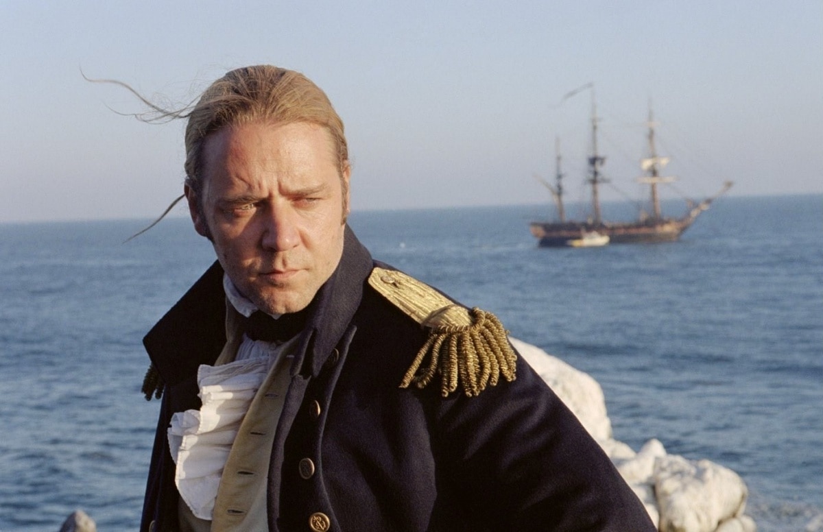 Russell Crowe's portrayal of Jack Aubrey in the 2003 epic period war-drama film Master and Commander: The Far Side of the World was nothing short of masterful