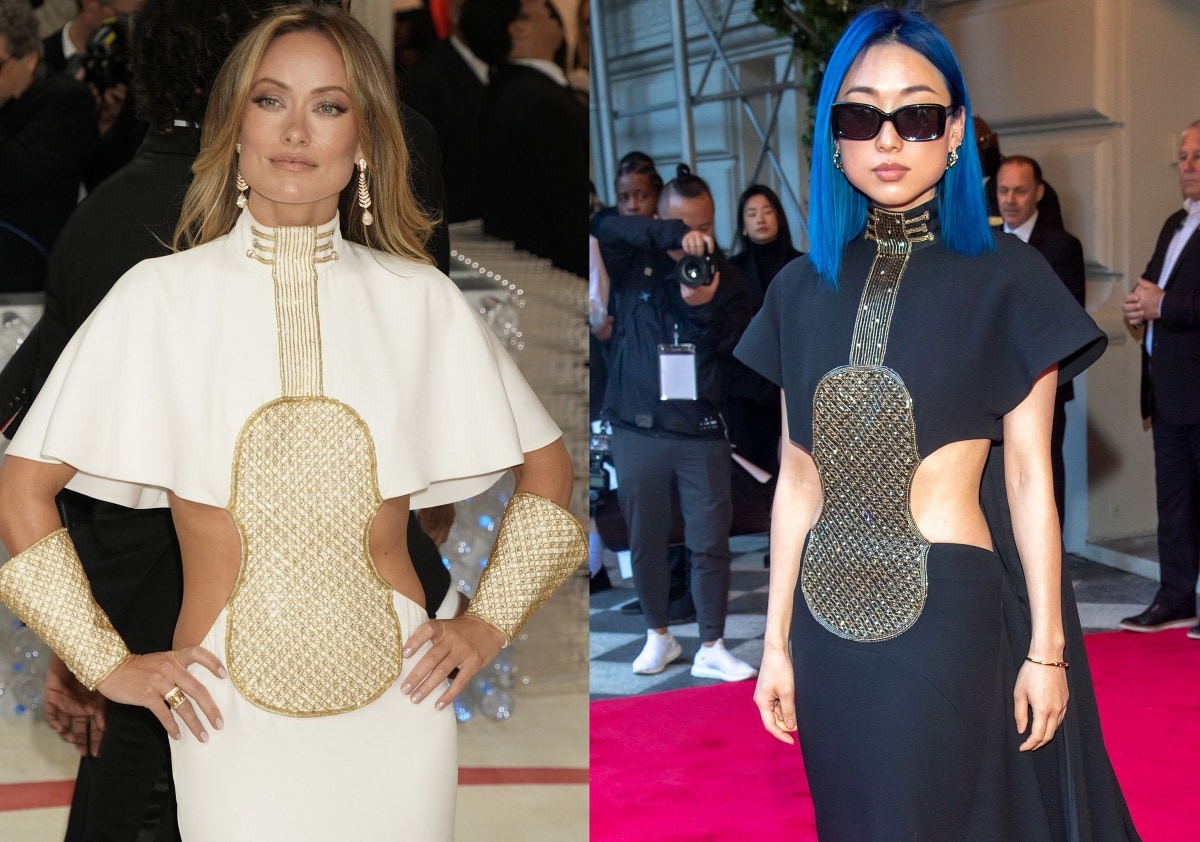 Olivia Wilde and Margaret Zhang wore the same Chloé Violin dress to the 2023 Met Gala