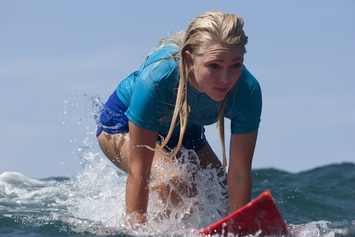 AnnaSophia Robb stars as Bethany Hamilton in "Soul Surfer," but Hamilton herself performed the complex surfing scenes after the shark attack