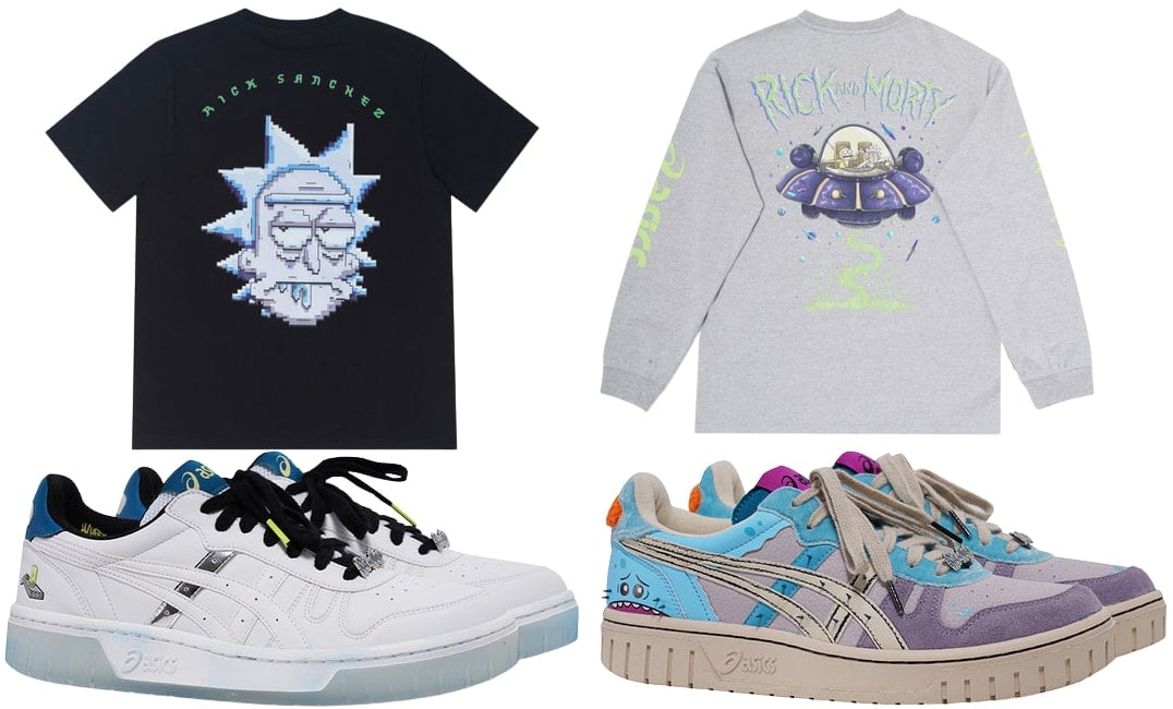 Sportswear label Asics has collaborated with Rick and Morty on a collection of apparel
