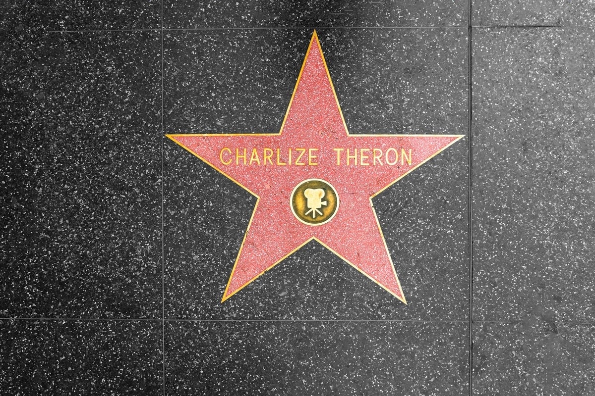 Charlize Theron was honored with a star on the Hollywood Walk of Fame in Hollywood, California on September 29, 2005