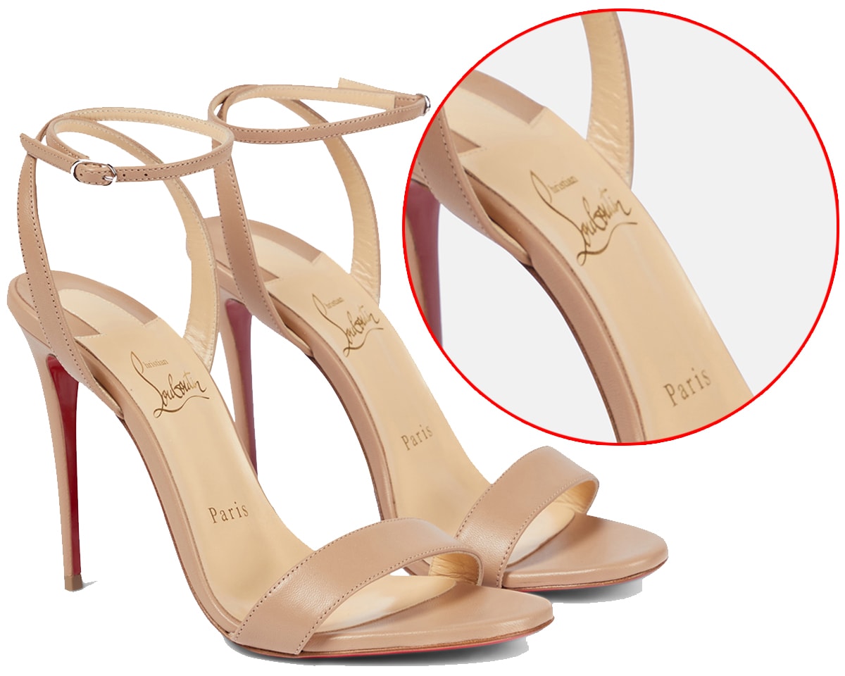 Real vs Fake Louboutin shoes. How to spot counterfeit Christian Louboutin  red bottom high heels 