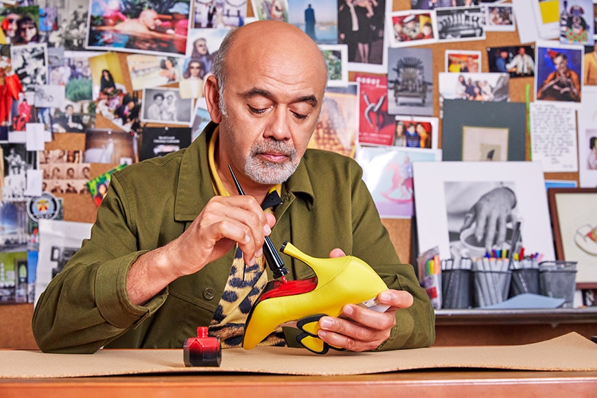 French designer Christian Louboutin is the creator of the red-soled shoes