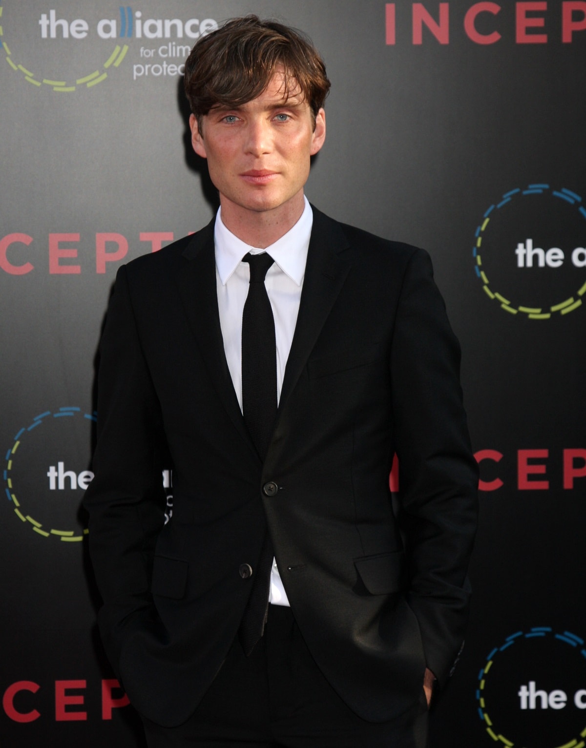 Cillian Murphy suited up at the premiere of Inception
