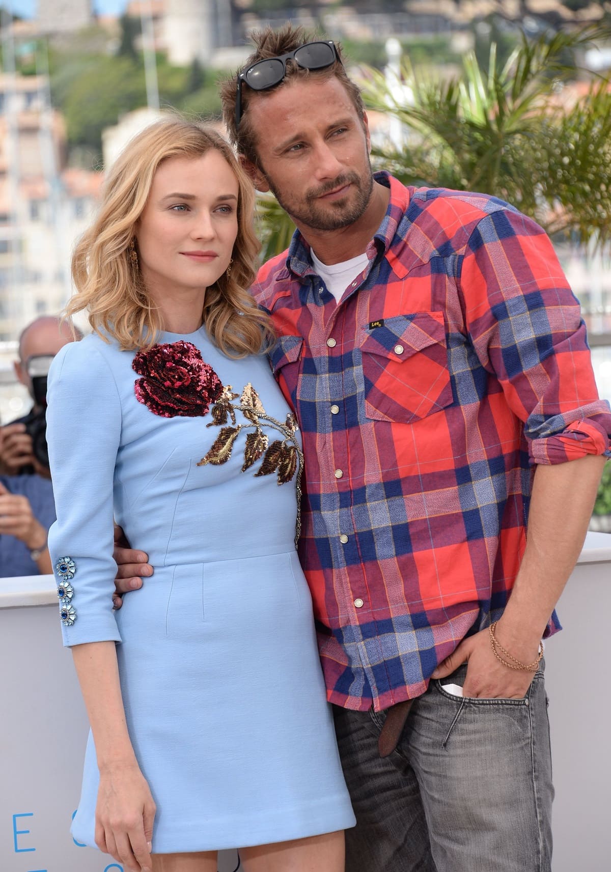 Diane Kruger and Matthias Schoenaerts attend the "Disorder" photocall during the 68th annual Cannes Film Festival